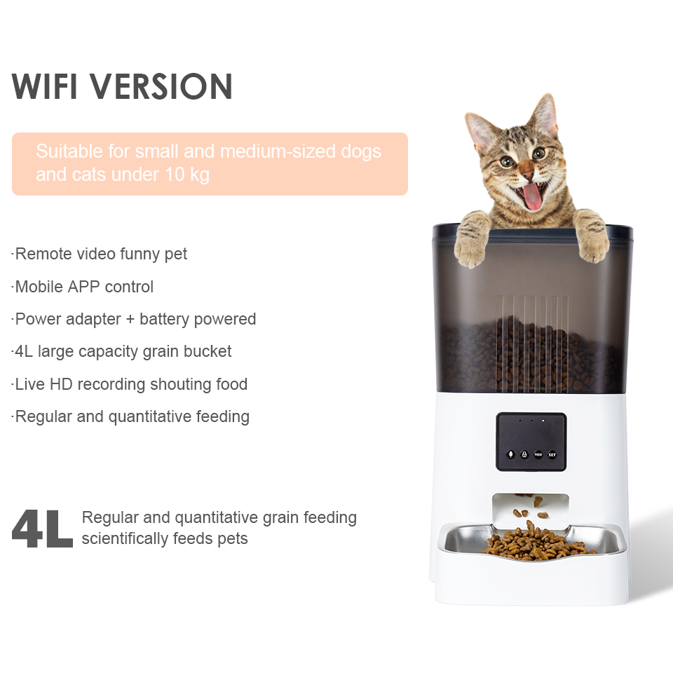 Wifi Remote Control Auto Cat Dog Feeder