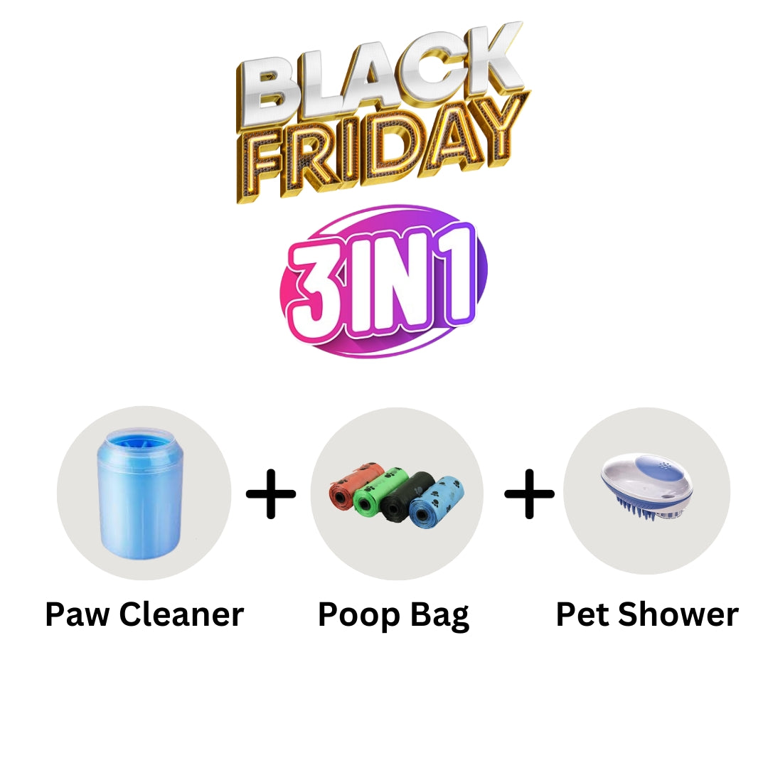 Black Friday Deal(Paw Cleaner+Poop Bag+Shower)